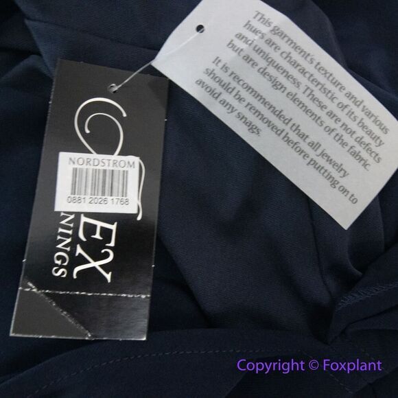 New! Alex Evenings Long Knot Dress with Embellished Short Sleeve,‎ size 14 - Picture 15 of 16